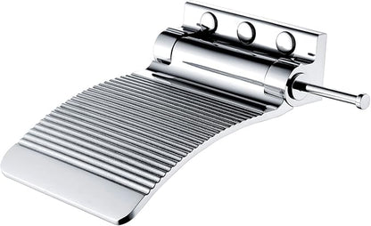 Shower Foot Rest - Heavy Duty Shower Footrest for Shaving Legs, Wall-Mounted Foldable Foot Holder Step Stool in Chrome Plated Solid Brass