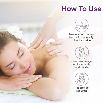 MAJESTIC PURE Organic Sensual Massage Oil for Massage Therapy - Refreshing, and Relaxing - Natural Oils for Date Night with Vitamin E - for All Skin Types - Men and Women - 8 fl oz