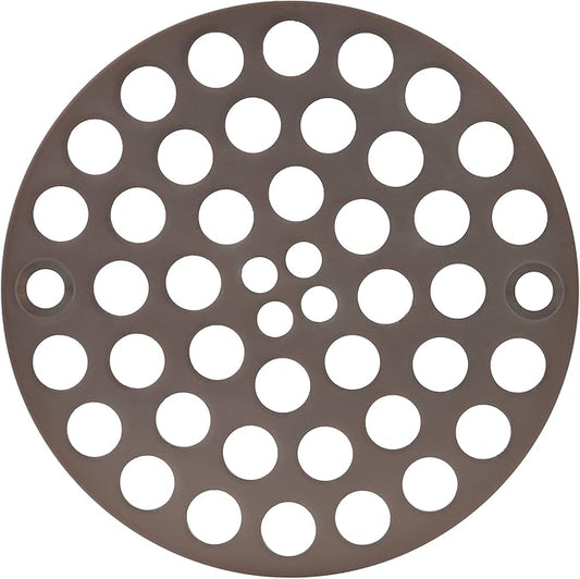 4" Screw-in Shower Drain Cover, Oil Rubbed Bronze - Solid Brass, 4" OD, Screws Included