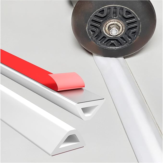 Shower Threshold Water Dam Barrier – 98in Self-Adhesive, Waterproof, Flexible Silicone, Customizable, Easy Install, Prevents Water Leakage & Slipping, Wheelchair Access