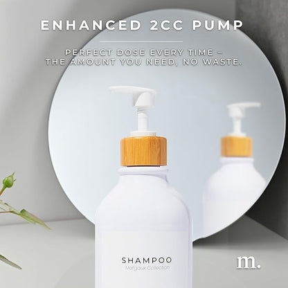 Maisonovo Plastic Soap Dispenser Set | Hand Soap and Dish Soap Dispenser Set | 16.9oz Amber Bottles with Black Bamboo Pump | Bathroom Lotion Dispenser with Pump Set of 2