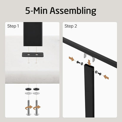 KES Standing Towel Rack, 2-Tier Towel Racks for Bathroom Freestanding with Marble Base, Upgrade Steady Design, SUS304 Stainless Steel Matte Black, BTH217-BK