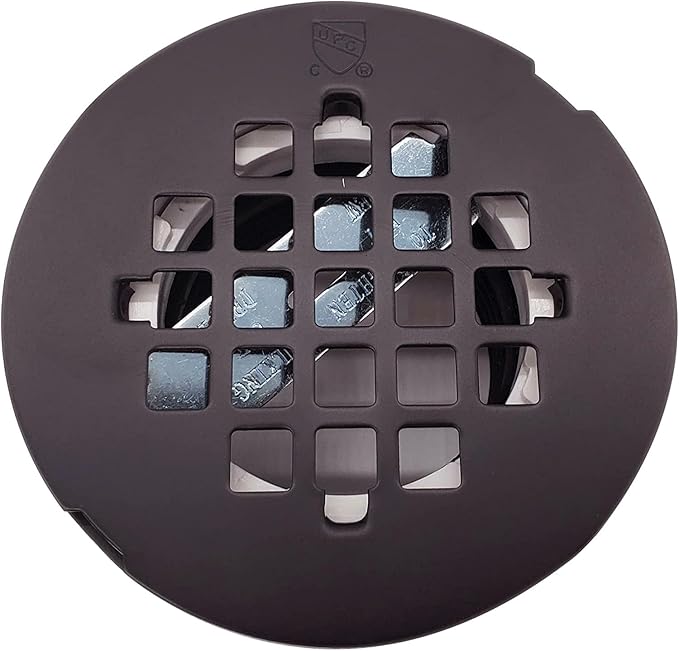 Westbrass SP6036WP-12 60" x 36" 3-Wall Shower Pan with Plastic Center Drain and 4-1/4" Cross Grid Brass Drain Cover, Oil Rubbed Bronze