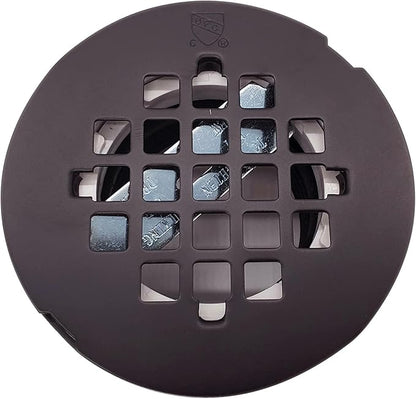 Westbrass SP6036WP-12 60" x 36" 3-Wall Shower Pan with Plastic Center Drain and 4-1/4" Cross Grid Brass Drain Cover, Oil Rubbed Bronze