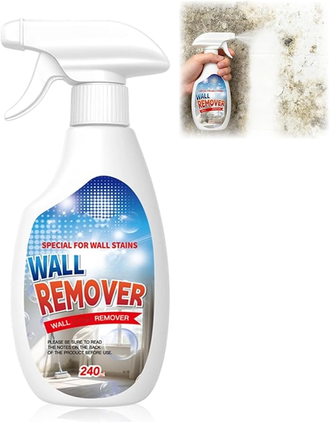 Highly Effective Removal Spray,Wall Cleaner Spray,Stain,Dust And Dirt Remover,Multi-Surface Cleaning Solution,for Wood,Tile,Fabric,Bathrooms,Kitchens - 8.12 Fl oz