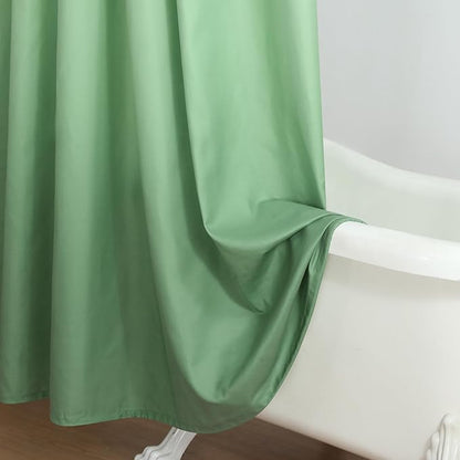 Extra Long Fabric Shower Curtain, Sage Green Ombre Modern Shower Curtains for Bathroom, 72" W x 84" H