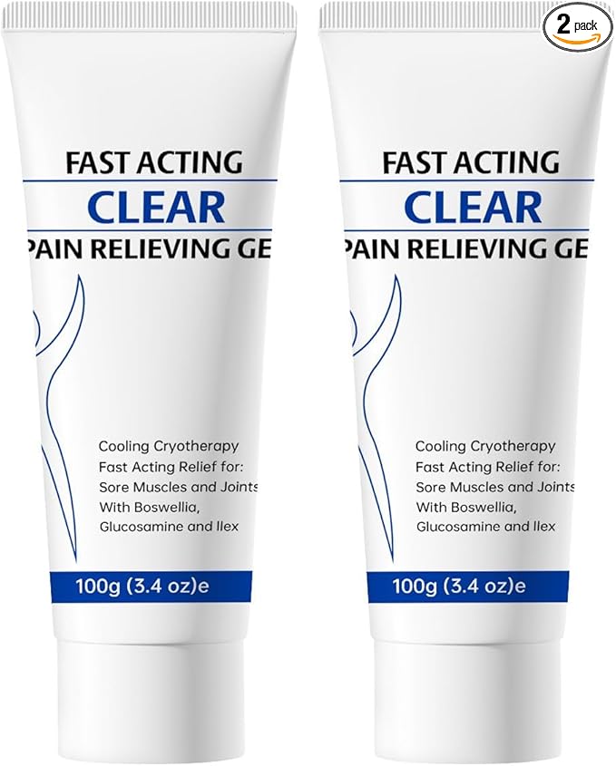 Soothing Cooling Gel – 2 Pack – Refreshing Cooling Sensation for Post-Workout Comfort – Lightweight, Quick-Absorbing Body Gel for Active Women & Men