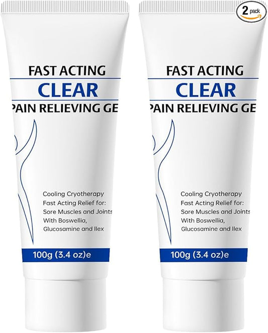 Soothing Cooling Gel – 2 Pack – Refreshing Cooling Sensation for Post-Workout Comfort – Lightweight, Quick-Absorbing Body Gel for Active Women & Men