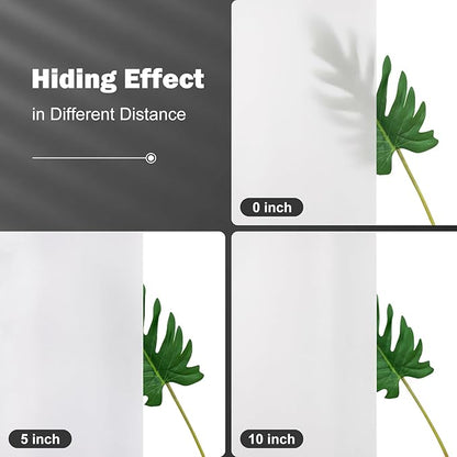 UFRIDAY Shower Stall Curtain 36x72 inches,Frosted Small Stall Shower Curtain Liner with 2 Magnets Plastic Waterproof Shower Curtain with Hooks