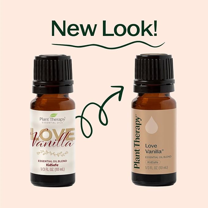 Plant Therapy Love Vanilla Essential Oil Blend 10 mL (1/3 oz) 100% Pure, Undiluted, Therapeutic Grade