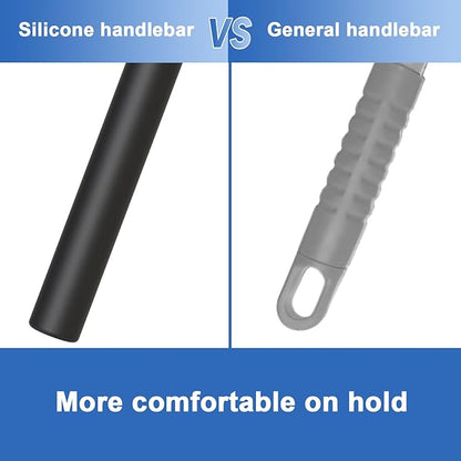 Shower Squeegee for Glass Doors, Squeegee with Long Handle, Telescoping Squeegee for Shower, Extendable Window Cleaner Tool for Car Windows, Tile Walls, Sliding Door, Shower Glass Door