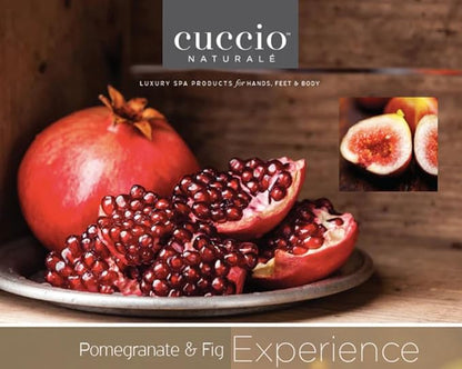 Cuccio Naturale Scentual Soak Pomegranate & Fig – 1 Gallon (128 oz) Manicure, Pedicure & Body Soak, Multi-Use Formula Softens, Hydrates & Cleanses Skin, Paraben-Free Professional Spa Size