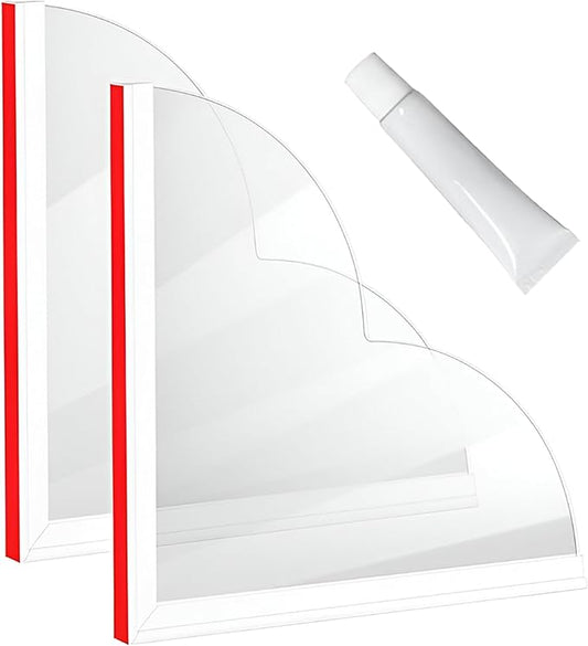 Shower Splash Guard for Bath with Clear Panel Design to Keep Water in Shower and Support Tub Splash Guard Function for A Dry Bathroom Floor