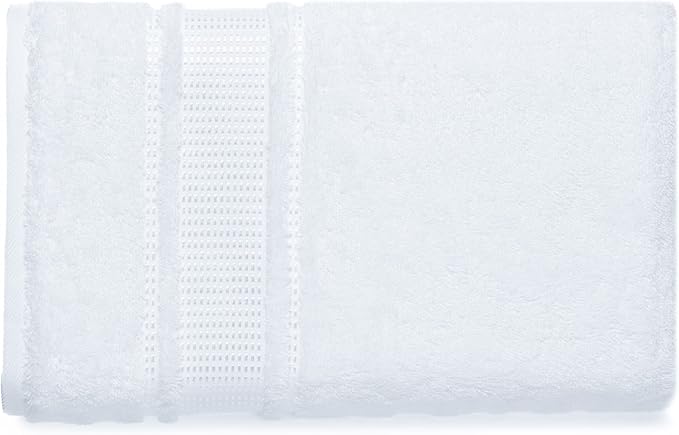 Melissa Linen, Bath Sheet, 100% Turkish Cotton Towel for Bathroom, Absorbent, Quick Dry, Durable and Soft Shower Towel, 35 in x 60 in Large, Spa and Hotel Quality, Bright White