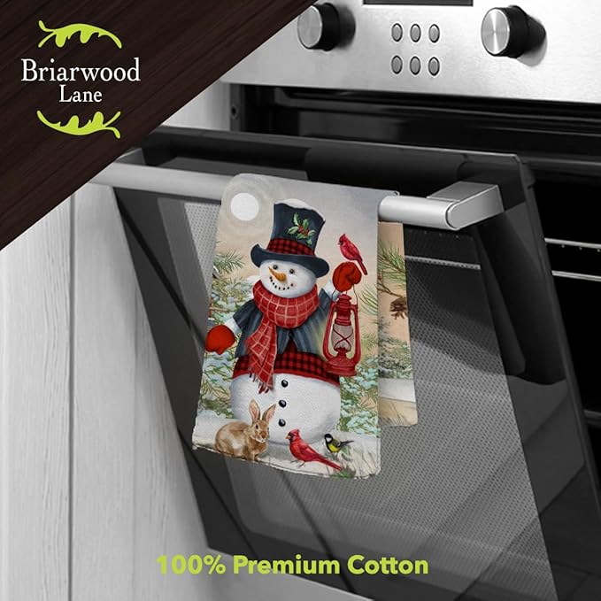 Briarwood Lane Snowman and Friends Cotton Hand Towel