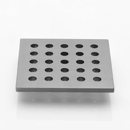 3.75 Inch Square Shower Drain Cover 95MM Floor Drain Grate (Gunmetal)