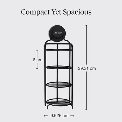 Kitsch Hanging Shower Caddy with Suction Cup – Self-Draining Bar Soap Holder & Shower Caddy for Shampoo Bars, Conditioner Bars & Soap – Rust Proof, Eco-Friendly, Wall Mount or Free-Standing Organizer