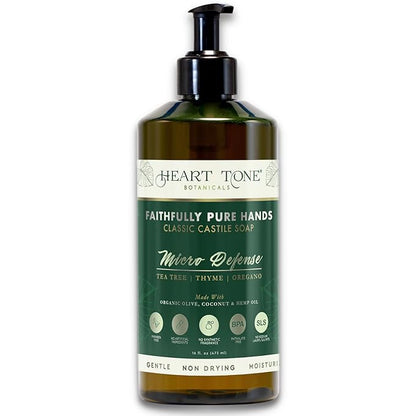 Liquid Castile Soap | Organic Olive and Coconut Oils | Non Drying Formula For All Skin Types | Naturally Fragranced Essential Oils (Tea Tree)