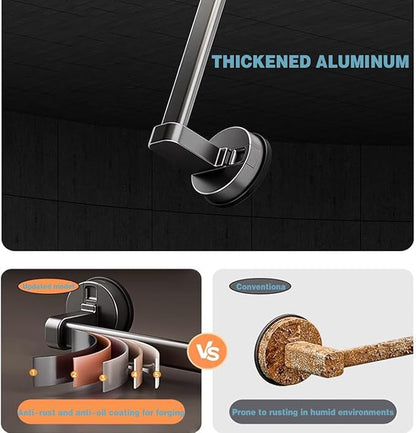 Suction Cup Grab bar for Shower，Suction Grab Bars for Showers，Bathroom Shower Grab Bar, Suction Cup Mount, Removable Shower Grab Bar, Gray,16.1 inches/41CM