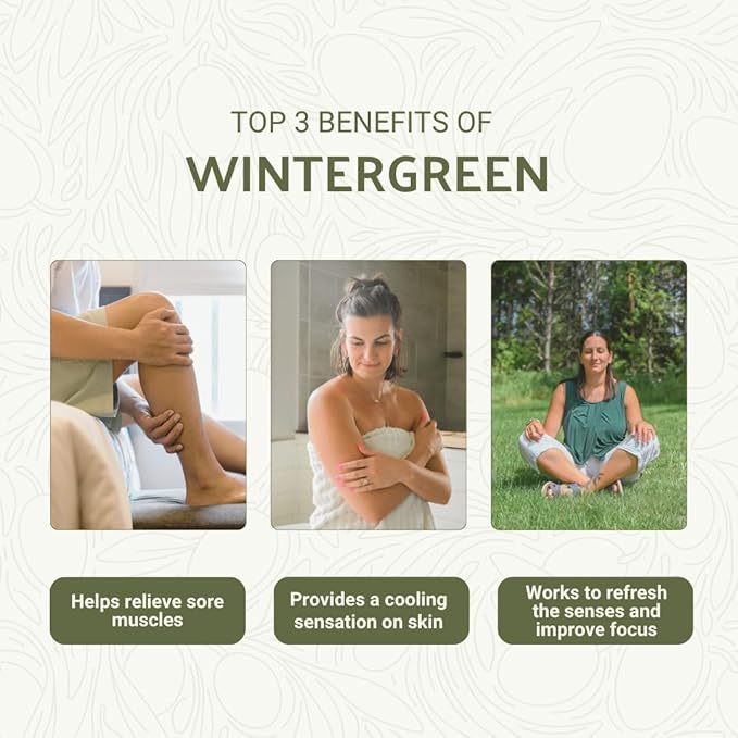 Wintergreen Essential Oil - Direct from Bio-Young Aromas China - Steam Distilled - Aceite de Gaulteria for Aromatherapy, Massage, Diffuser, DIY Candle and Soap Making - 15ml