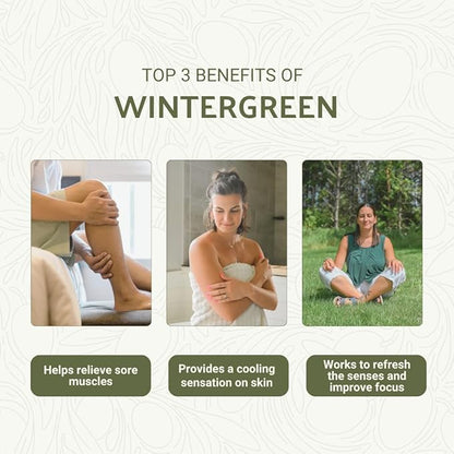 Wintergreen Essential Oil - Direct from Bio-Young Aromas China - Steam Distilled - Aceite de Gaulteria for Aromatherapy, Massage, Diffuser, DIY Candle and Soap Making - 22lbs