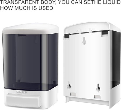 Manual Soap Dispenser, Commercial Soap Dispenser Wall Mounted for Bathroom Kitchen Hotel,Hand Sanitizer Dispenser Wall Mounted Liquid Gel -2 Pack Manual 1000ml/33oz