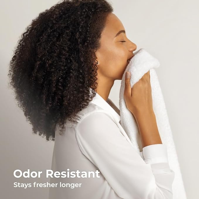 Cariloha Hand Towel | Onyx | 16"x24" | Turkish Cotton & Viscose Material Blend | Extra Smooth, Odor Resistant and Highly Absorbent