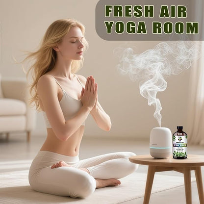 Tea Tree Essential Oil (4 oz/120 ml) — Tea Tree Oils for Aromatherapy, diffusers, humidifiers, Home fragrances, DIY Skincare, soap Making, DIY Candle, Relaxation, Yoga, and Meditation
