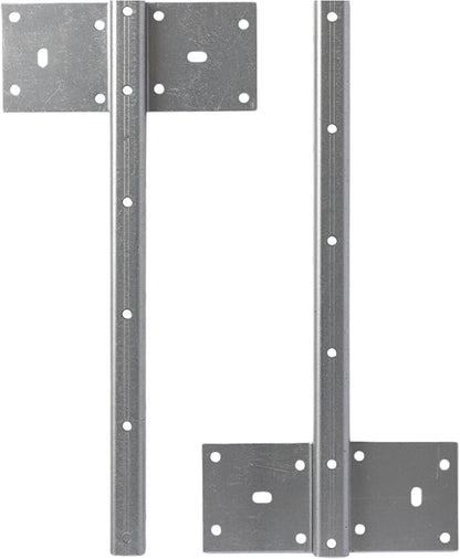 Fittes Heavy Duty Steel Floating T Shelf Bracket Mount 12 Inch 2 Pack, Holds up to 350lb, for Shower Bench, Book Shelf, and Countertop, Modular Design