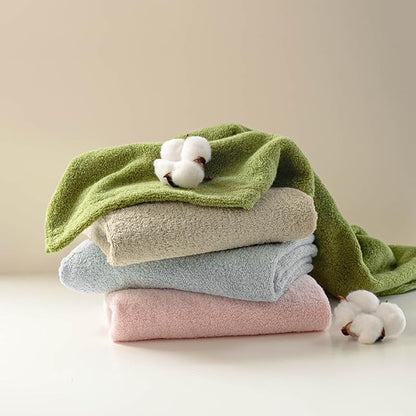 Vie Triomphe Facial Towels Washcloth (4 Pieces Plain and Elegant Face Towel Pro) Luxury Hand Towels for Bathroom,100% Cotton Quick Dry Absorbent Soft Hand Towel Set 13.38 * 31.49 Inch Wash Clothes