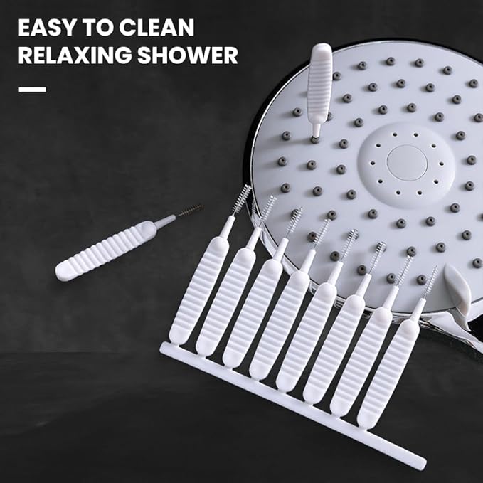 Multifunctional Shower Cleaning Tools Shower Cleaning Brush,2025 Upgrade Shower Head Cleaning Brush for Small Hole with Storage Boxes for Household Bathroom. (20 Pack)