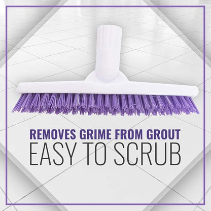 Fuller Brush E‑Z Scrubber Replacement Head – 9" V‑Trim Tile & Grout Brush Head Only, Compatible with Telescopic Handle (Sold Separately) – Deep Grime Cleaning Without Scratching