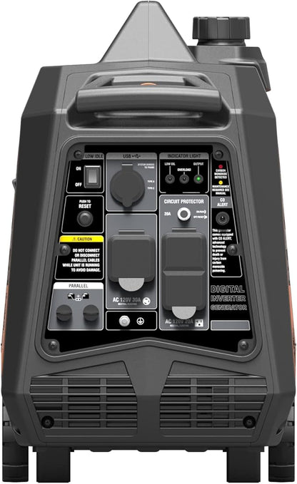 GENMAX Generator，EPA Compliant, Eco-Mode Feature, Ultra Lightweight for Backup Home Use & Camping