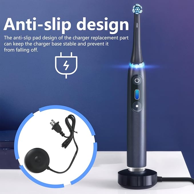 for iO Series Compatible Charging Station for Oral-B Electric Toothbrush - Black, Updated by Loner