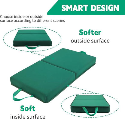 Kneeling Pad, Soft Foam Cushion for Knee Support, Water Resistant, Gardening, Baby Bath, Workout Supplies, Lightweight(Green)