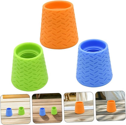 VANZACK 3pcs Dog Shower Sprayer Silicone Portable Pet Cleaner for Outdoor Use Deep Fur and Skin Cleaning Easy Hose Attachment Material 3pcs (Orange+Blue+Green)