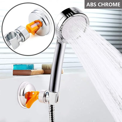 Adjustable Shower Head Holder, Bathroom Suction Cup Handheld Shower Head Bracket, Removable Handheld Showerhead & Wall Mounted Suction Bracket (Yellow, 2)