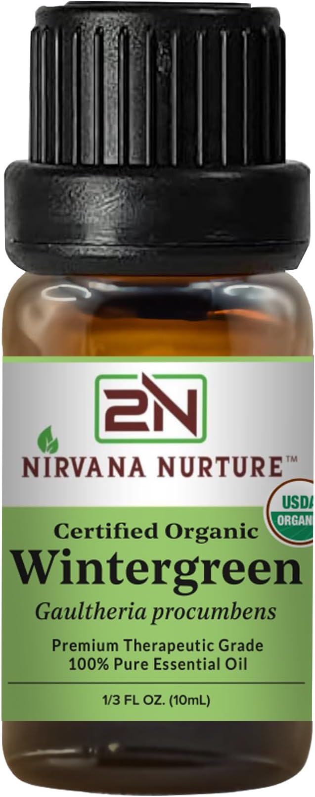 Wintergreen Essential Oil USDA Certified Organic, 100% Pure Natural Premium Grade, Undiluted