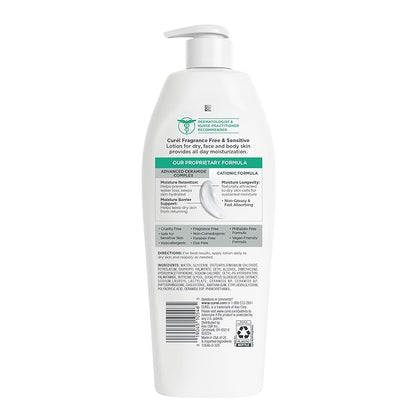 Curel Fragrance Free Comforting Body Lotion, Body and Hand Moisturizer for Dry, Sensitive Skin, 13 Ounce, with Advanced Ceramide Complex, Repairs Moisture Barrier