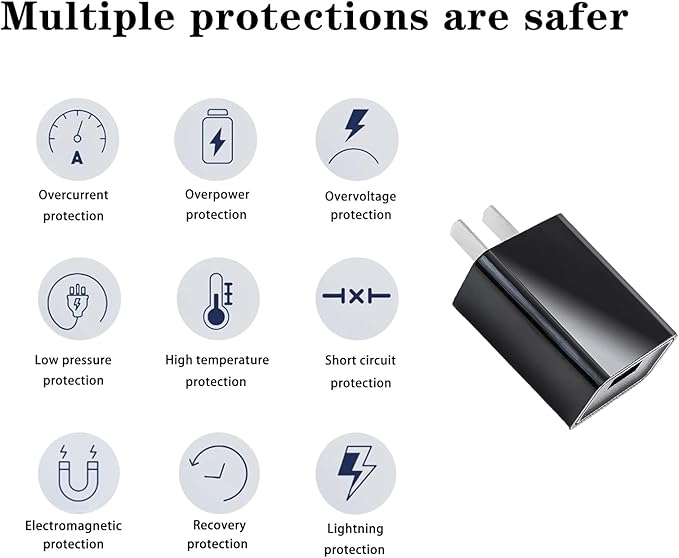 Charger Repalcement for Bitvae C5 C6 C2 Water Flosser, 7AM2M AM110/AM105, Fairywill, Dnsly, KIPOZI, Sboly, Vekkia, Gloridea Toothbrush Sonic Toothbrush, AC/DC Adapter Wall Block
