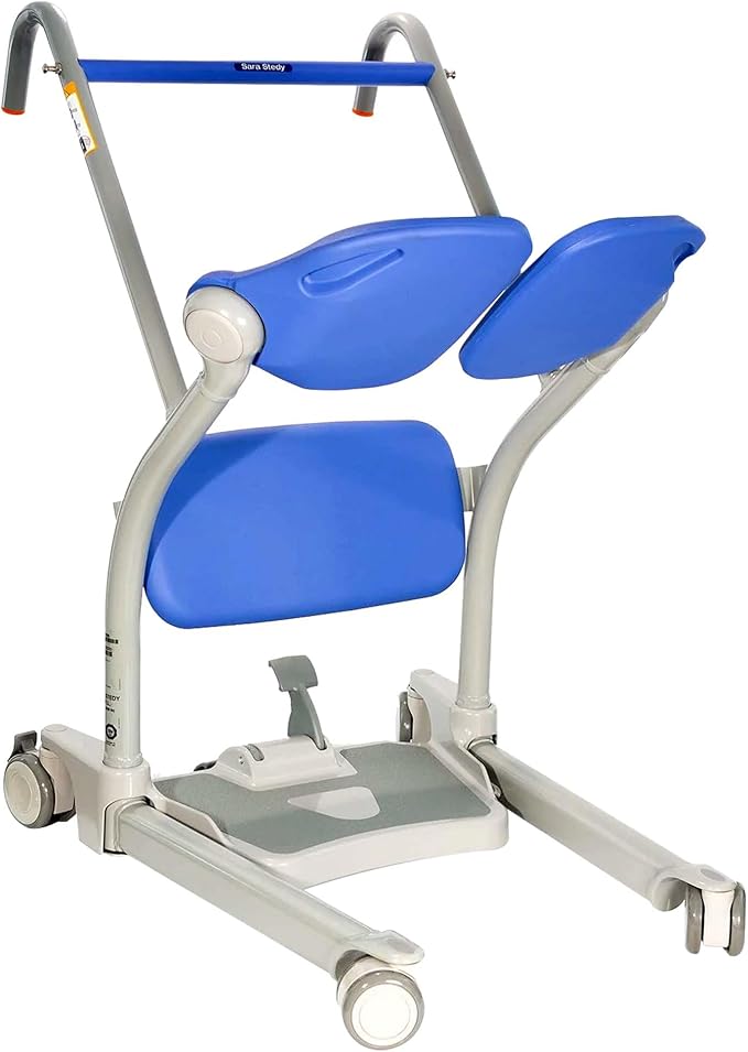 ArjoHuntleigh Sara Stedy Sit to Stand Manual Patient Lift Aid | Fully Assembled Elderly Assistance Products | Holds up to 400 Pounds | Intended for Users 4'11" - 6'6"