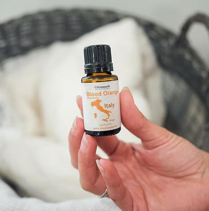 Blood Orange Essential Oil - Direct from Citrusmade in Sicily - Pure Essential Oil for Diffusers and Aromatherapy - Natural Citrus Scent | 100% Pure Therapeutic Grade (15ml)