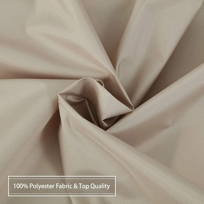 CAROMIO Hotel Quality 100% Waterproof Fabric Shower Curtain or Liner with Magnets for Bathroom, Tan, 72 x 78 inches