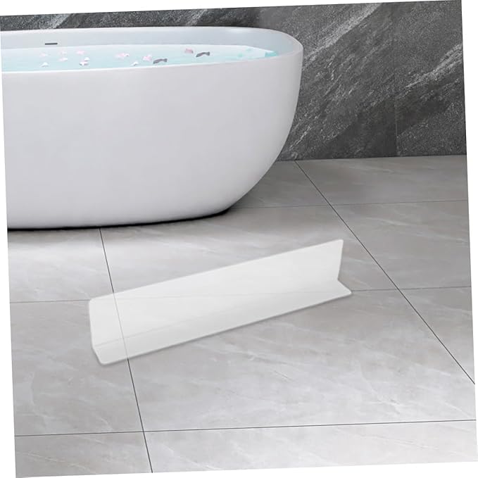 2pcs Clear Bathtub Splash Guard Splash Protector Water Guard for Shower and Tub Corners and Oil Resistant Bathroom Water Barrier for Dry and Clean Spaces
