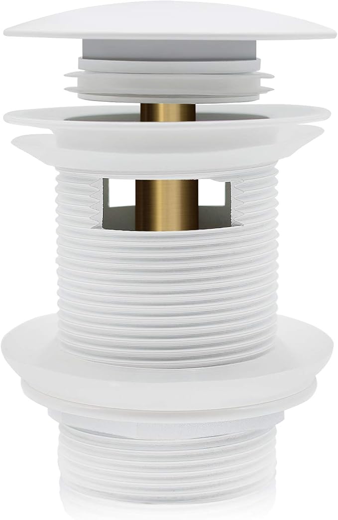 FerdY Pop-up Drain for Freestanding Bathtub, White Finish, cUPC Certification, Freestanding Bathtub Drain Stopper