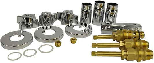 Danco 39621 DANCO Bath Tub and Shower 3-Handle Trim Kit for Sterling, Chrome