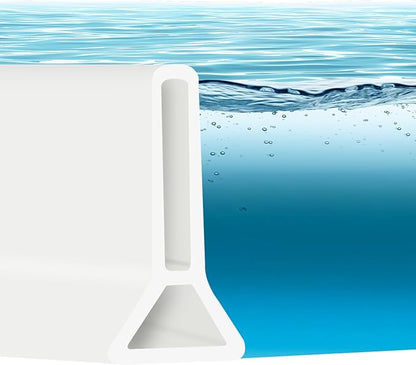 1.96'' High Shower Threshold Water Dam Collapsible 67IN Shower Water Splash Guard for Shower Water Blocker for Wet and Dry Separation Bathroom and Kitchen (67 Inch)