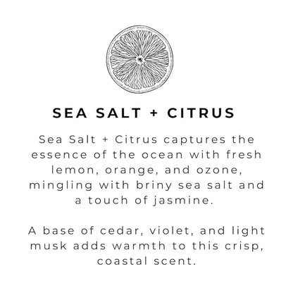 River Birch Sea Salt + Citrus Scented Natural Hand Soap Refill - Handmade Moisturizing Hand Wash Luxury Scented Hydrating Soap - Vegan and Non-Toxic - 32 Fl Oz