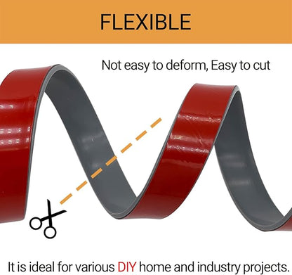 Rubber Seal Strips, Rubber Sheets, Rolls & Strips with Adhesive Backing for DIY Gaskets Material, Warehouse Sealing, Home Application Weather Striping (1” Wide x 1/8" Thick x 10' Long), Gray