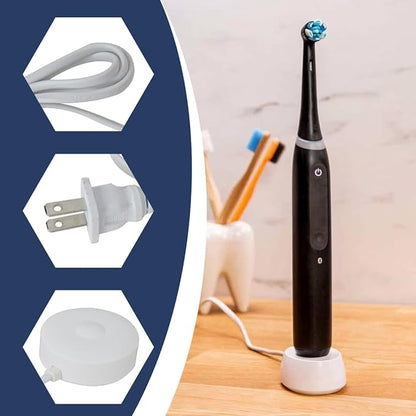for iO Series Compatible Charging Station for Oral-B Electric Toothbrush - White, Updated by Loner